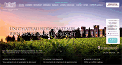 Desktop Screenshot of chateaufinesroches.com